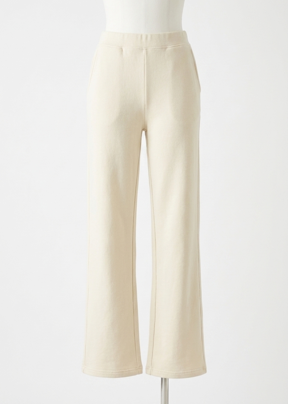 NEW ELAN joni wide leg sweatpants in stone